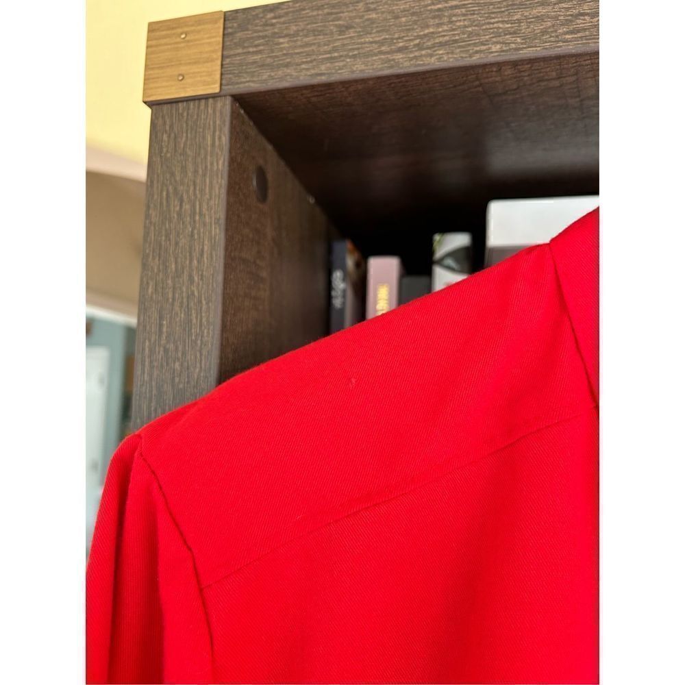Vintage Levi’s 1980s Red Front Zip Jacket With Shoulder Pads Size Small - Picture 8 of 16